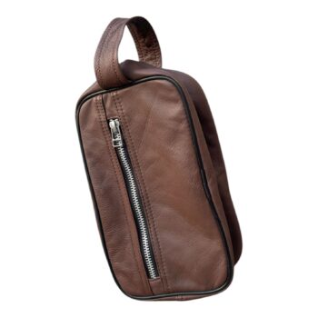 Travil mini orignal 100% Leather  brown bag .
